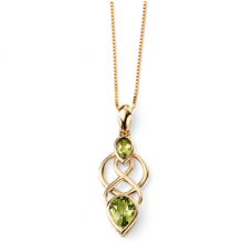 PERIDOT GOLD NECKLACE 
